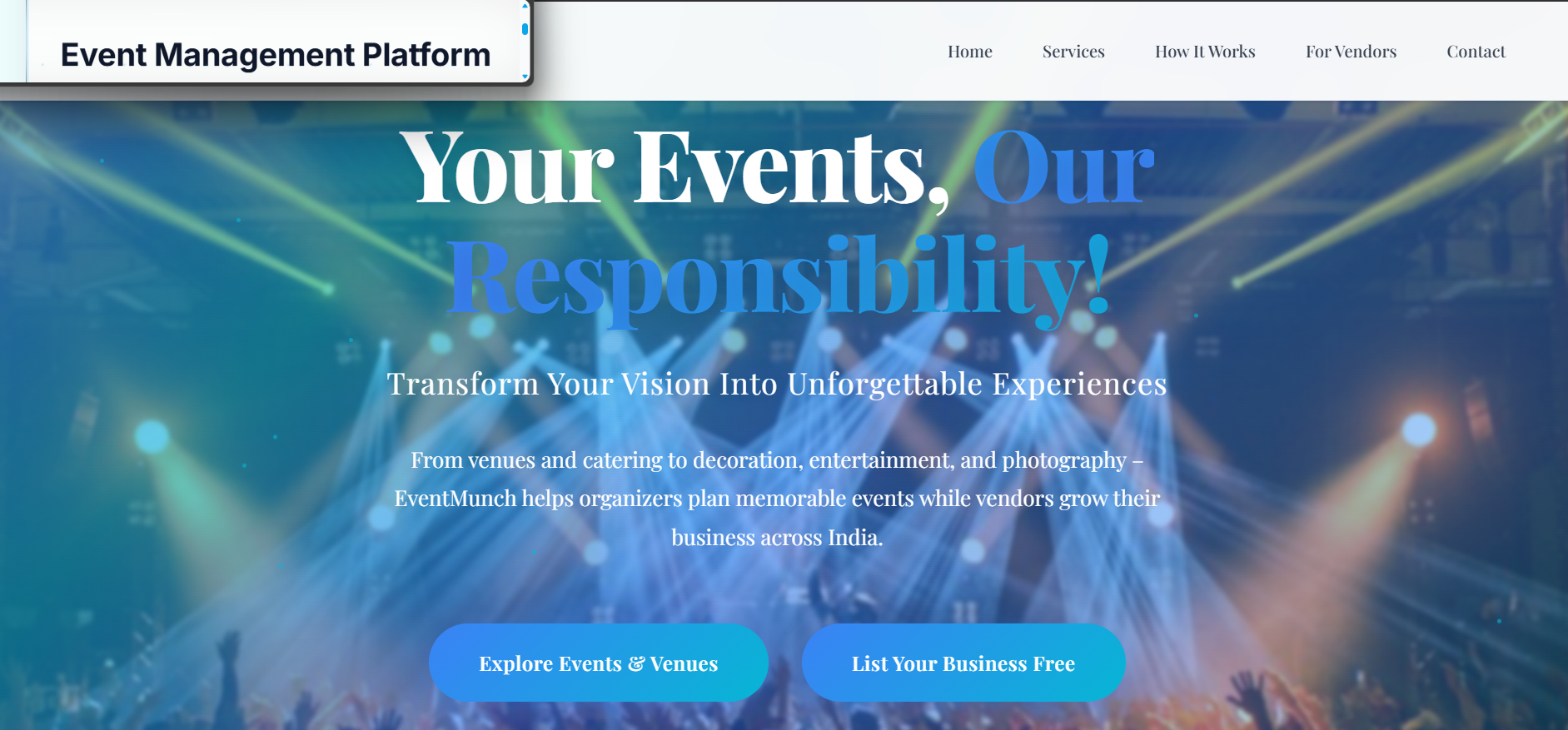 Event Management Platform