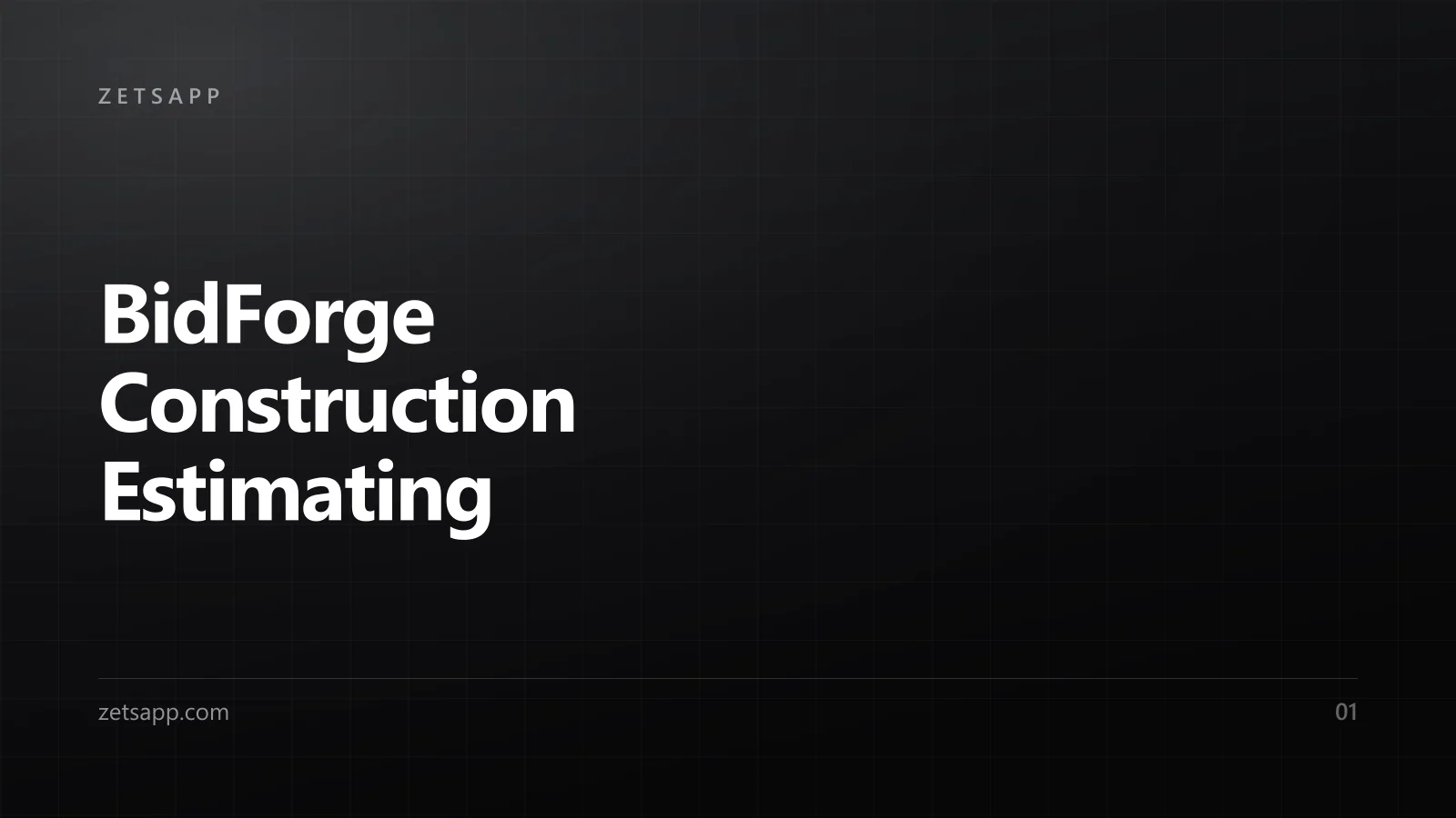 BidForge Construction Estimating screenshot