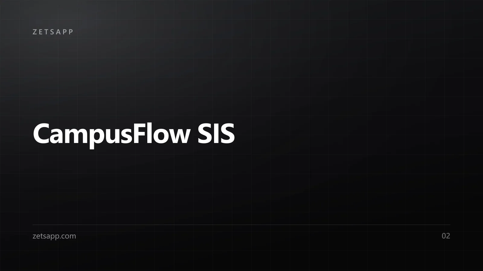 CampusFlow SIS preview