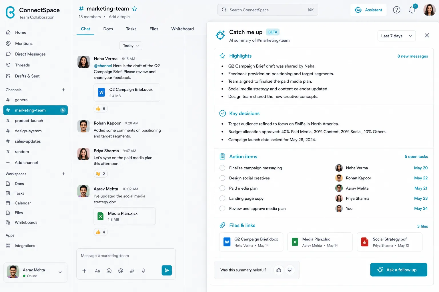 ConnectSpace Team Collaboration preview