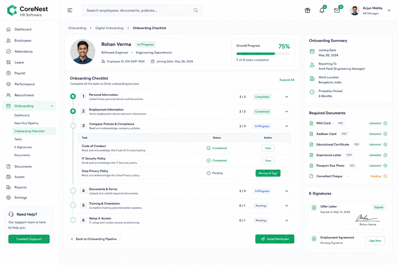CoreNest HR Software preview