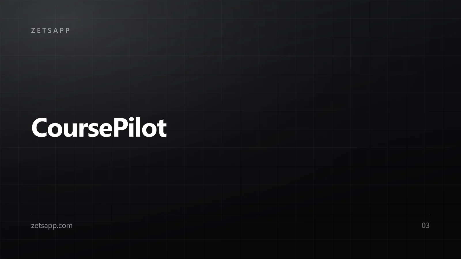CoursePilot preview