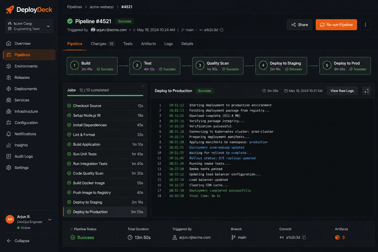 DeployDeck screenshot