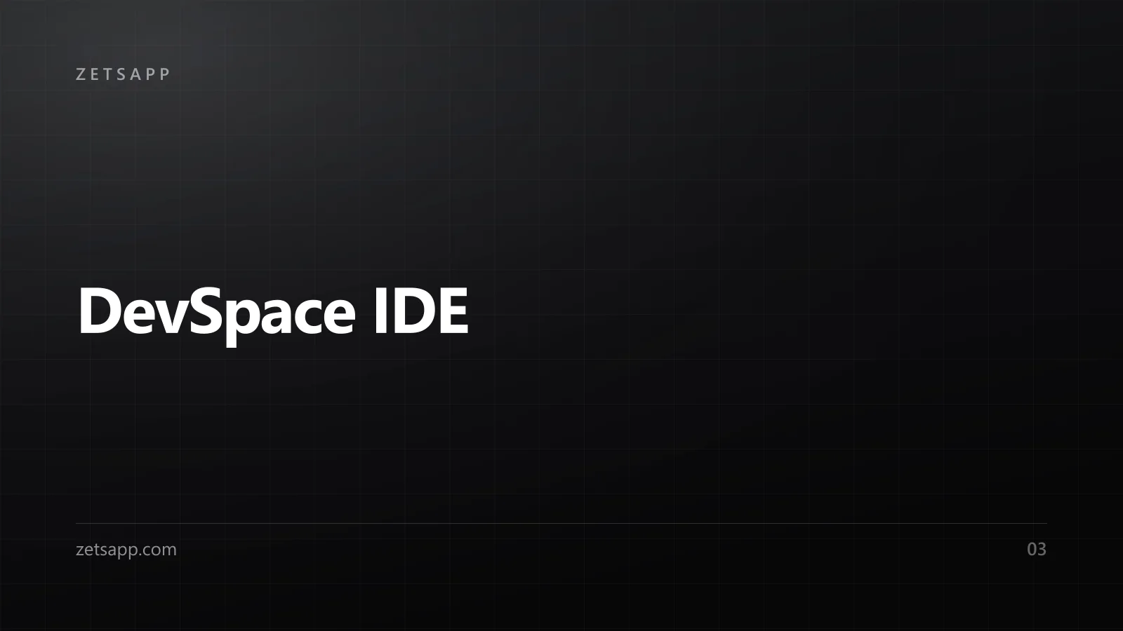 DevSpace IDE preview