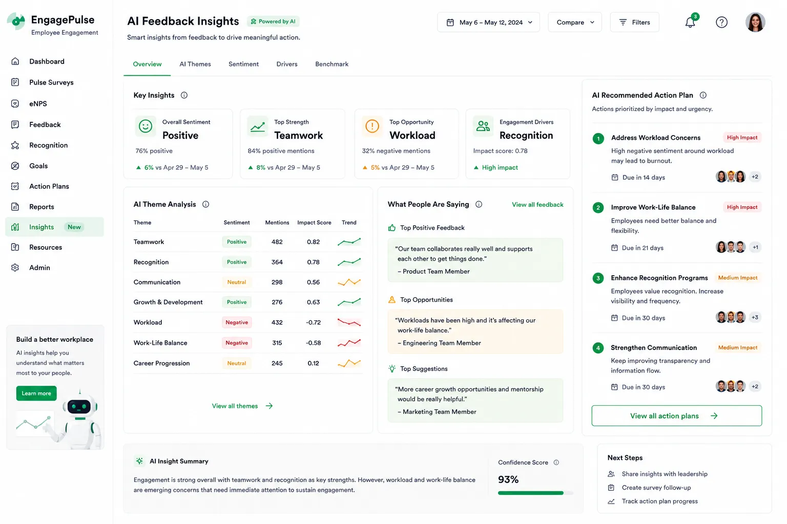 EngagePulse Employee Engagement preview
