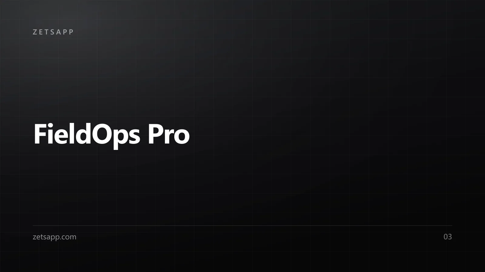 FieldOps Pro preview