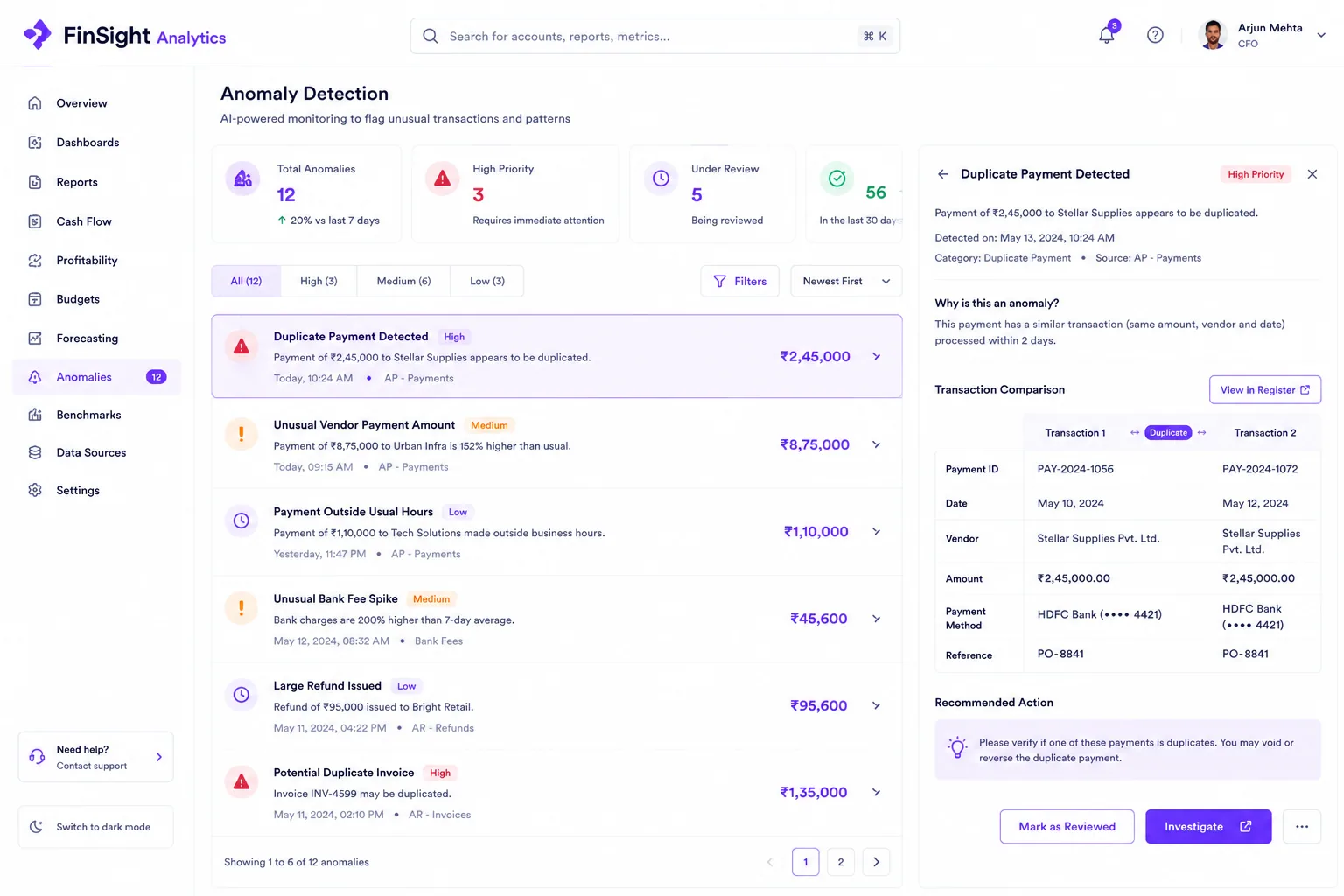 FinSight Analytics preview