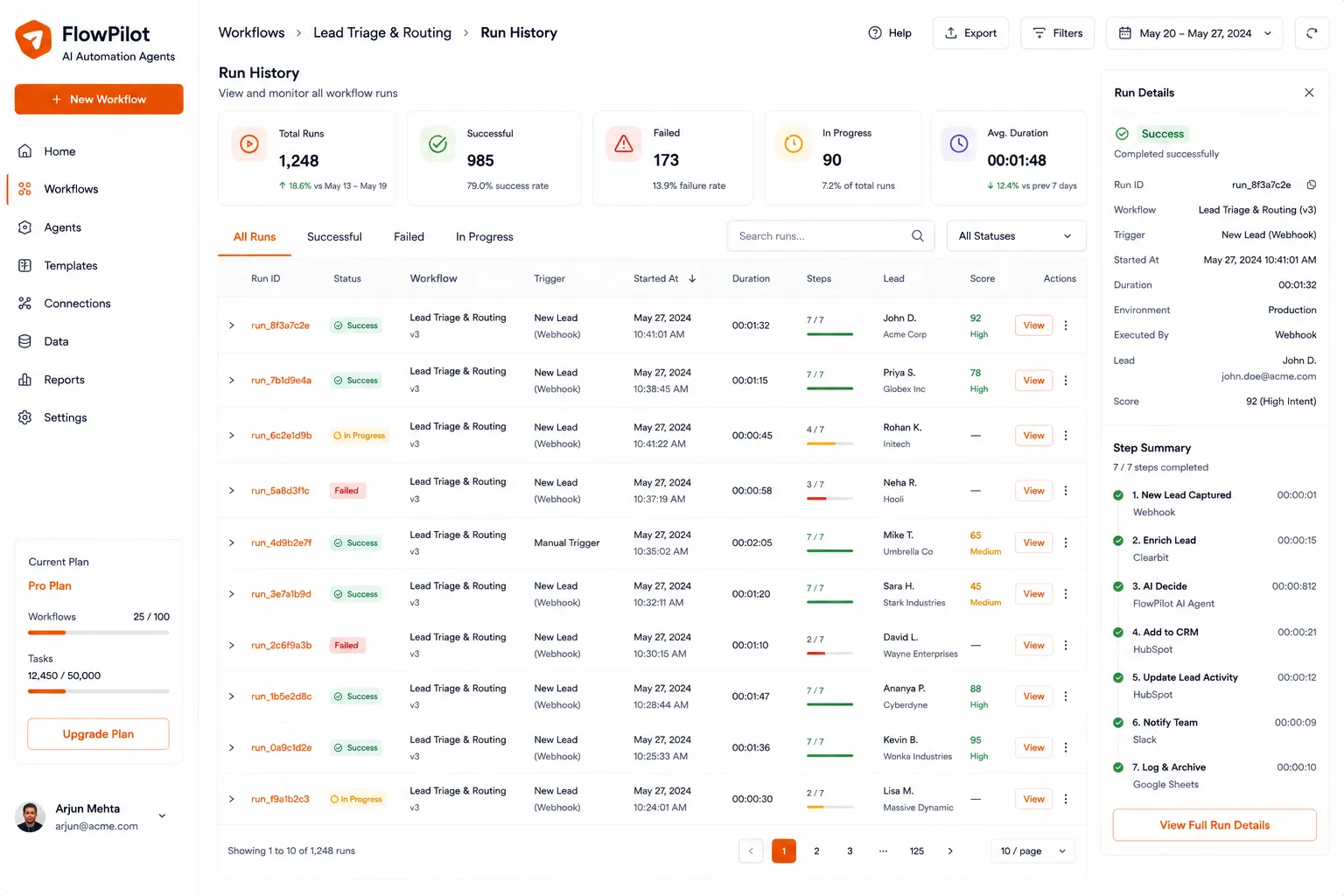 FlowPilot AI Automation Agents preview
