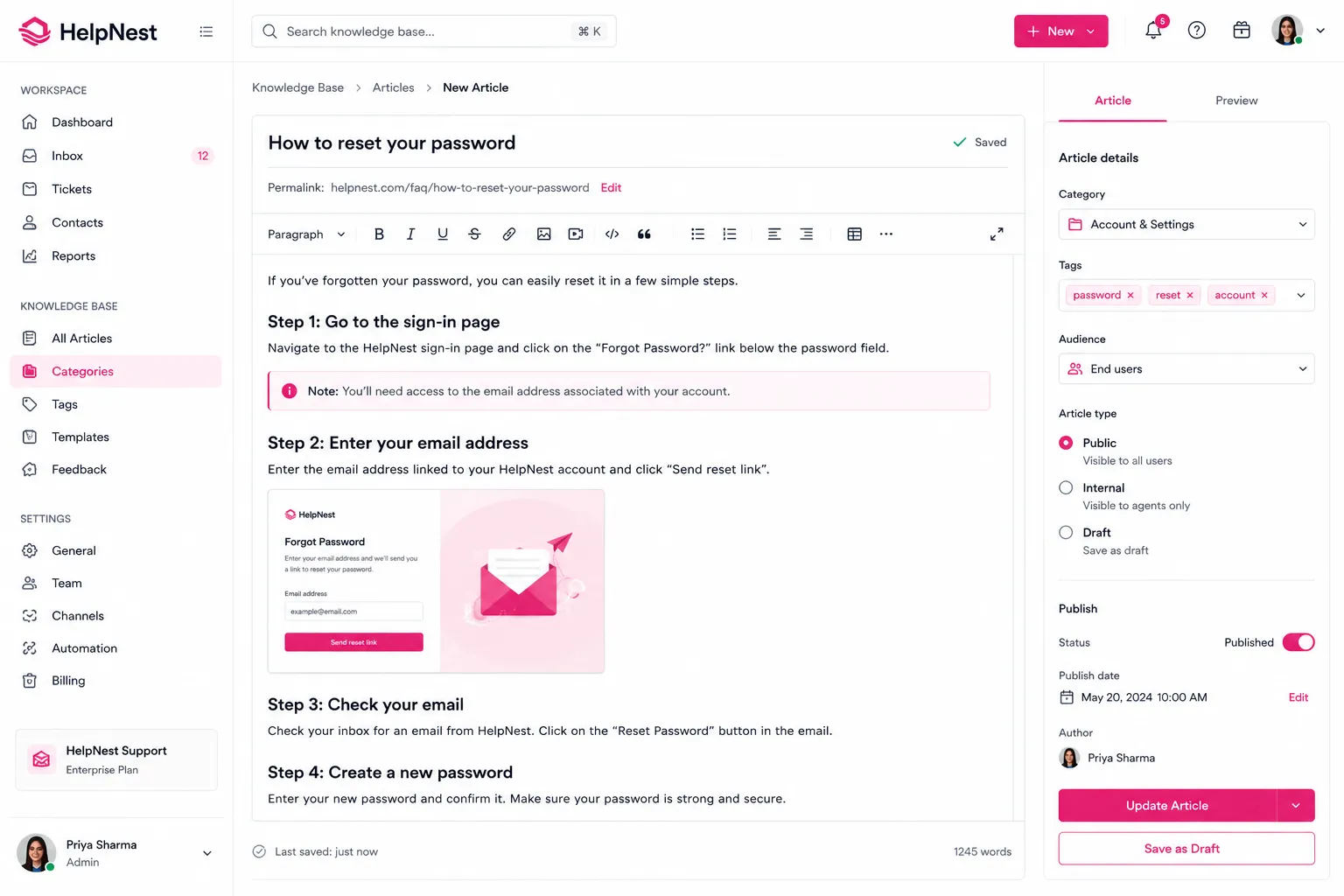 HelpNest preview