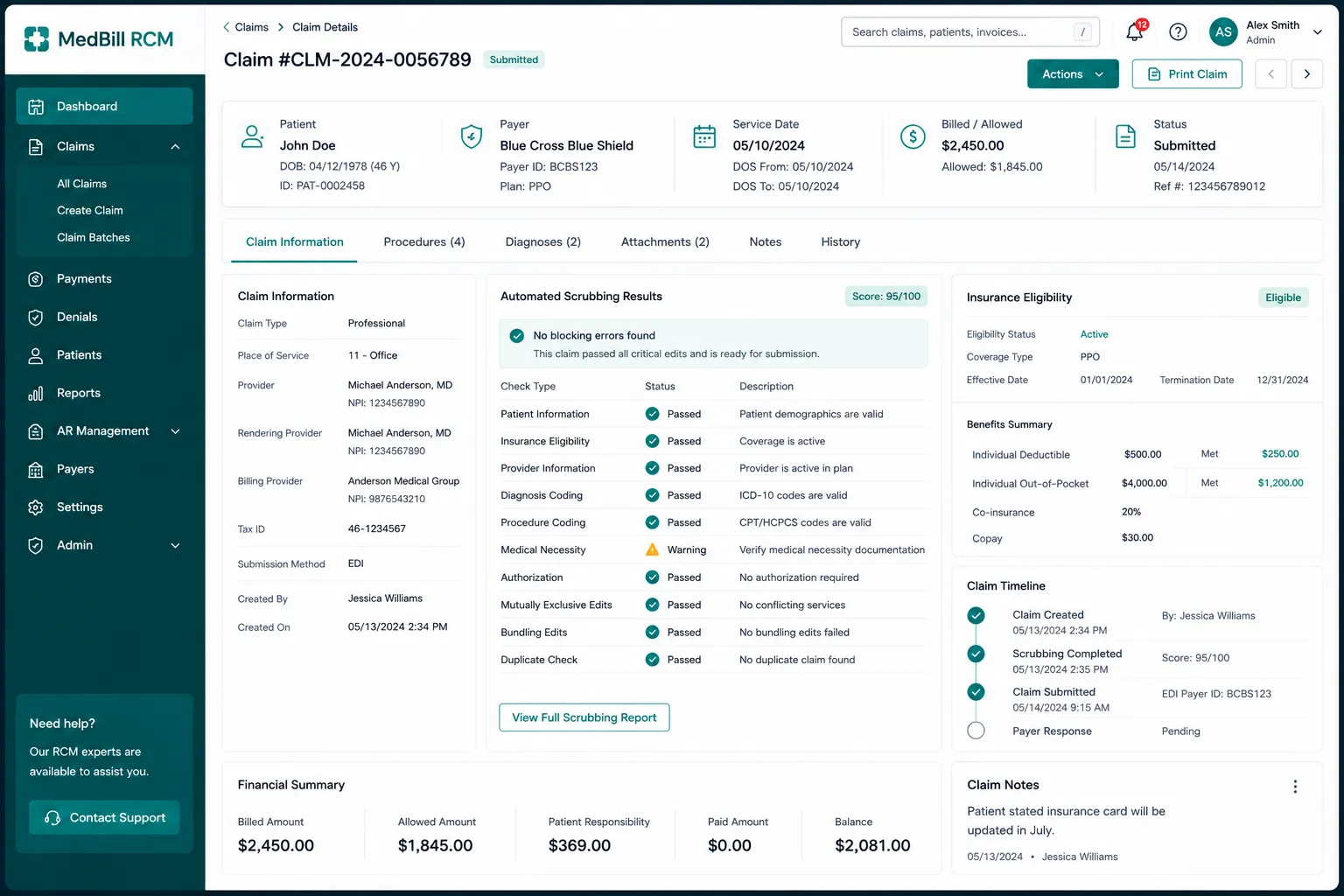 MedBill RCM preview