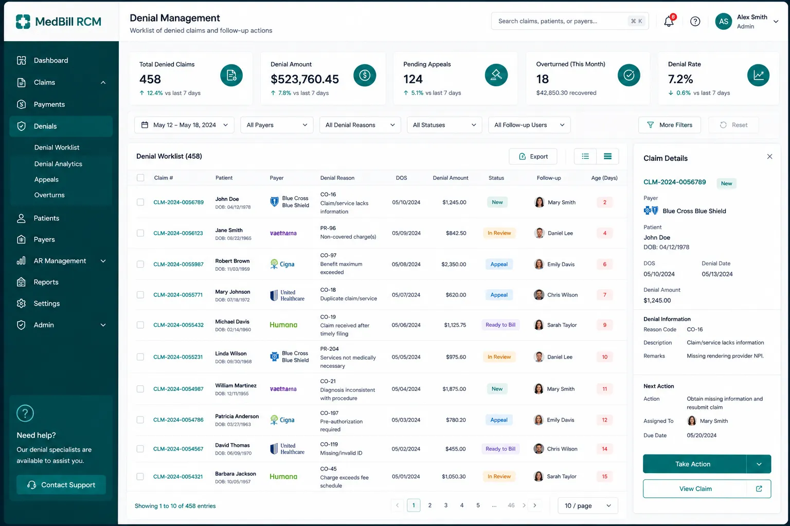 MedBill RCM preview