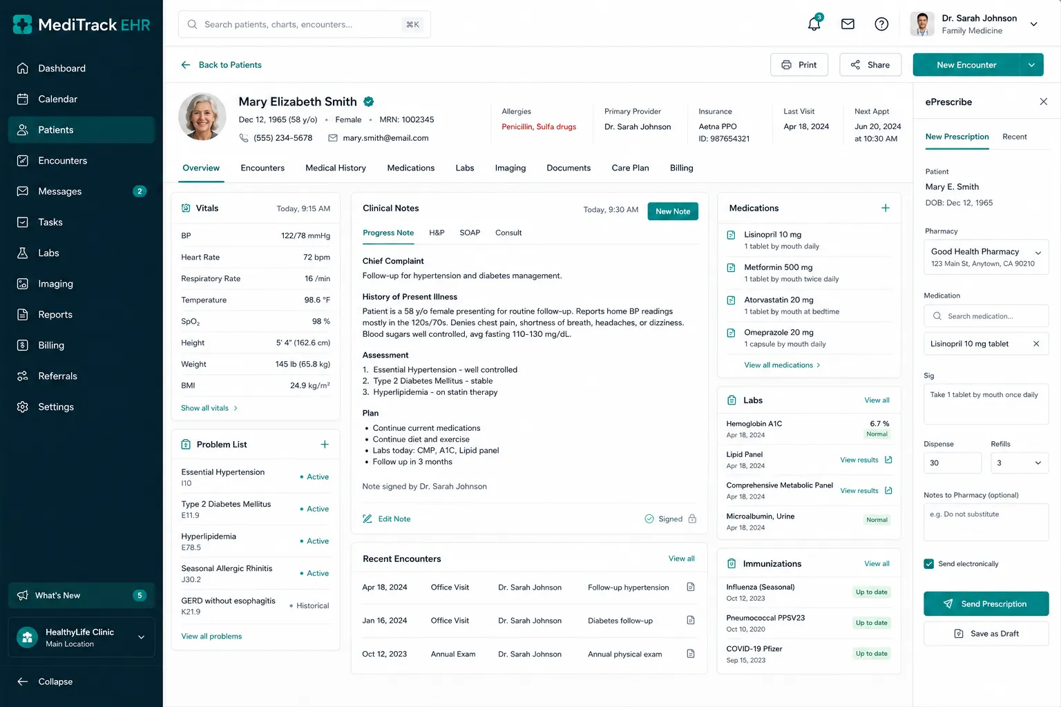 MediTrack EHR