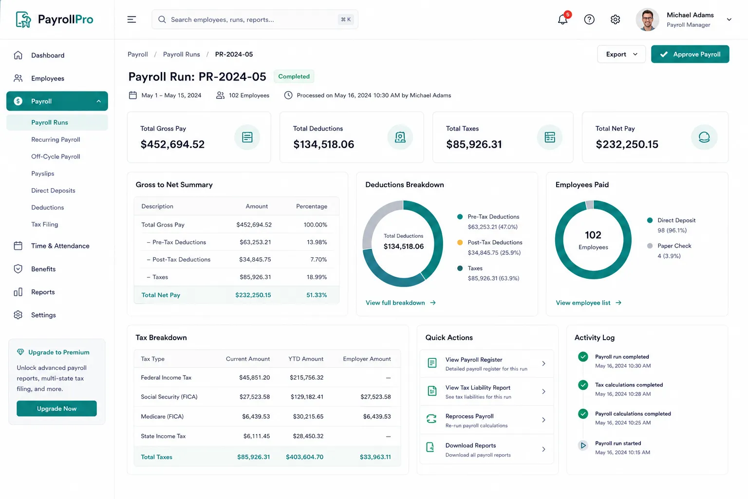 PayrollPro screenshot