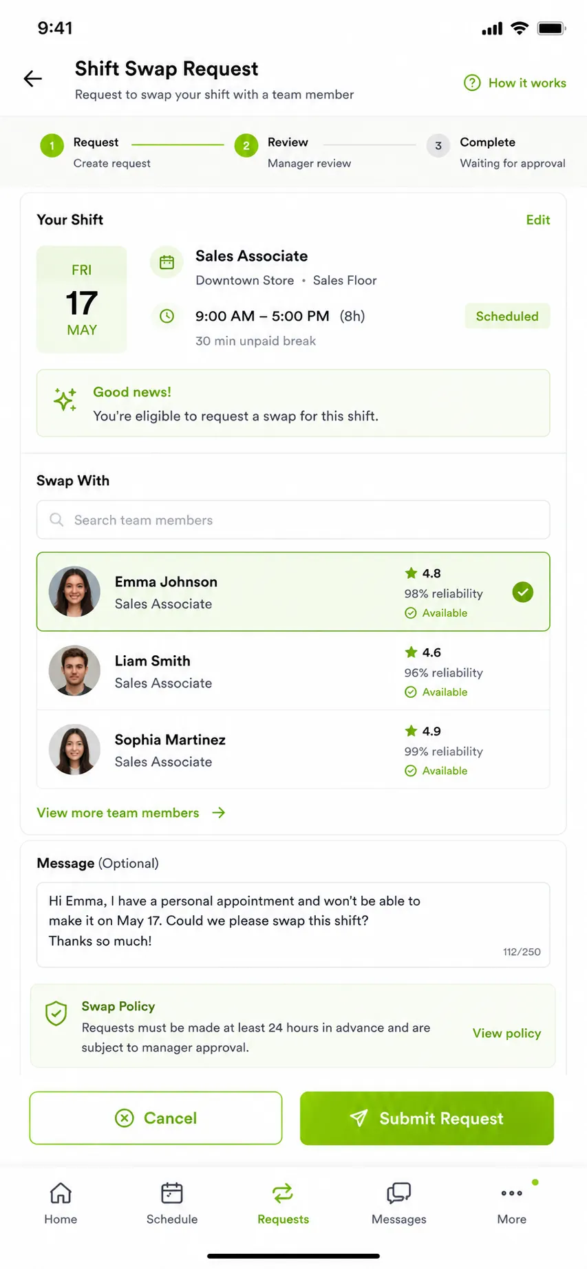 ShiftPilot Workforce Management preview
