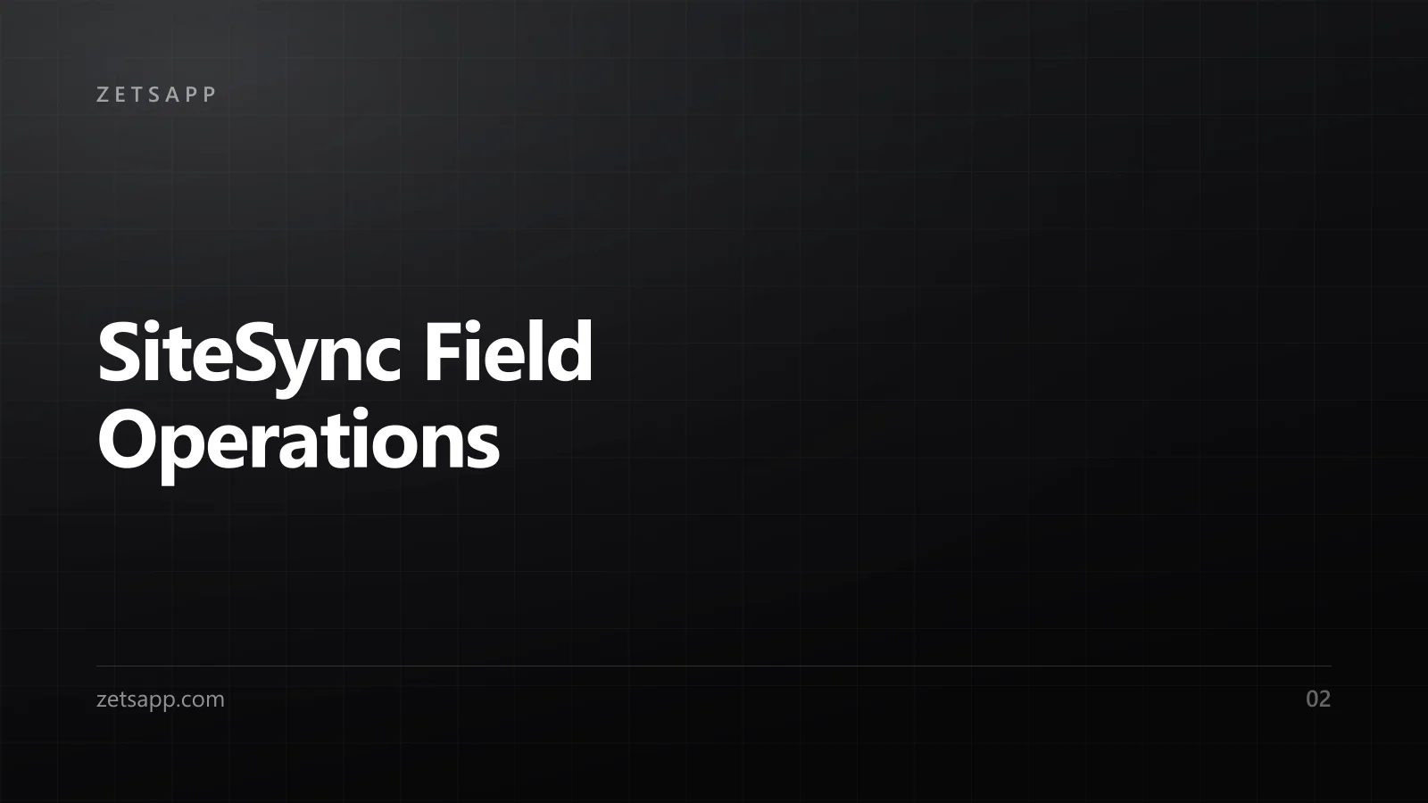 SiteSync Field Operations preview