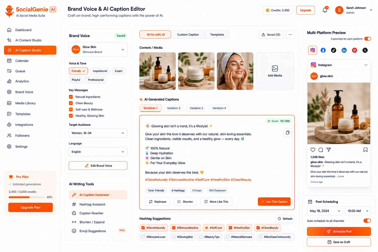 SocialGenie AI Social Media preview