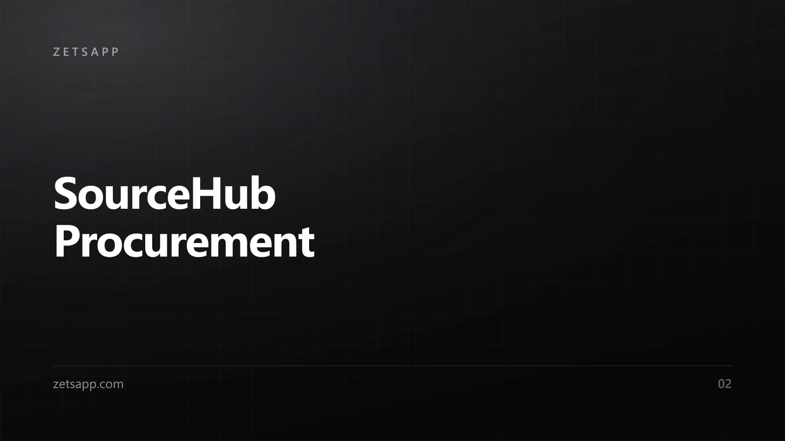 SourceHub Procurement preview