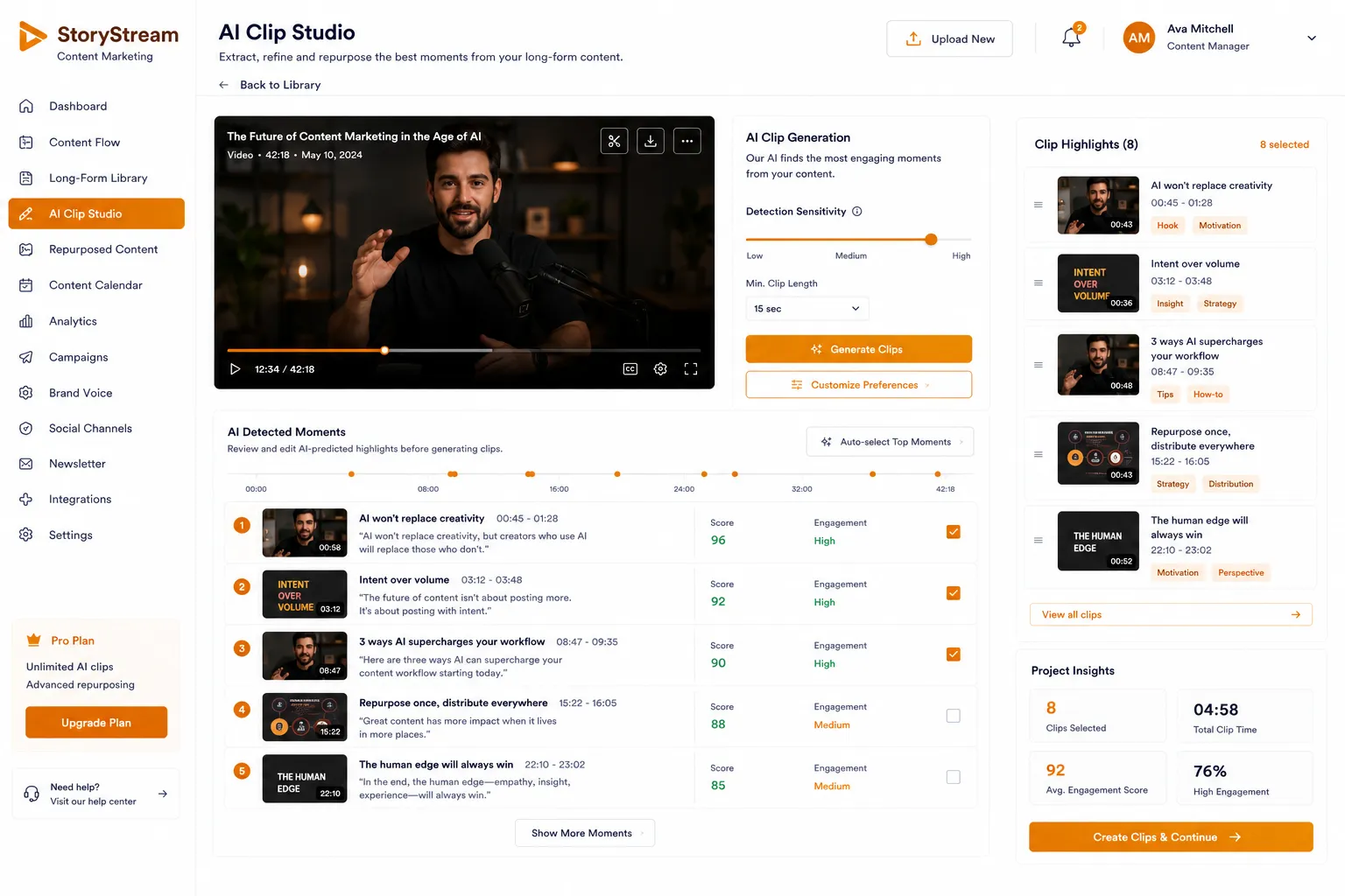 StoryStream Content Marketing preview