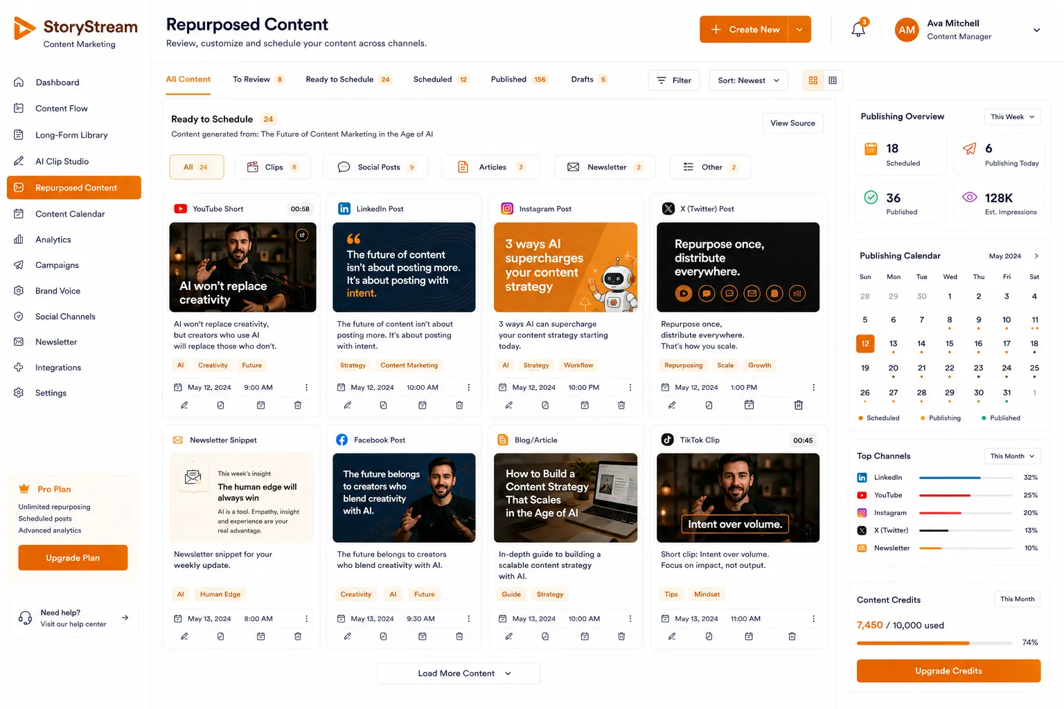 StoryStream Content Marketing preview