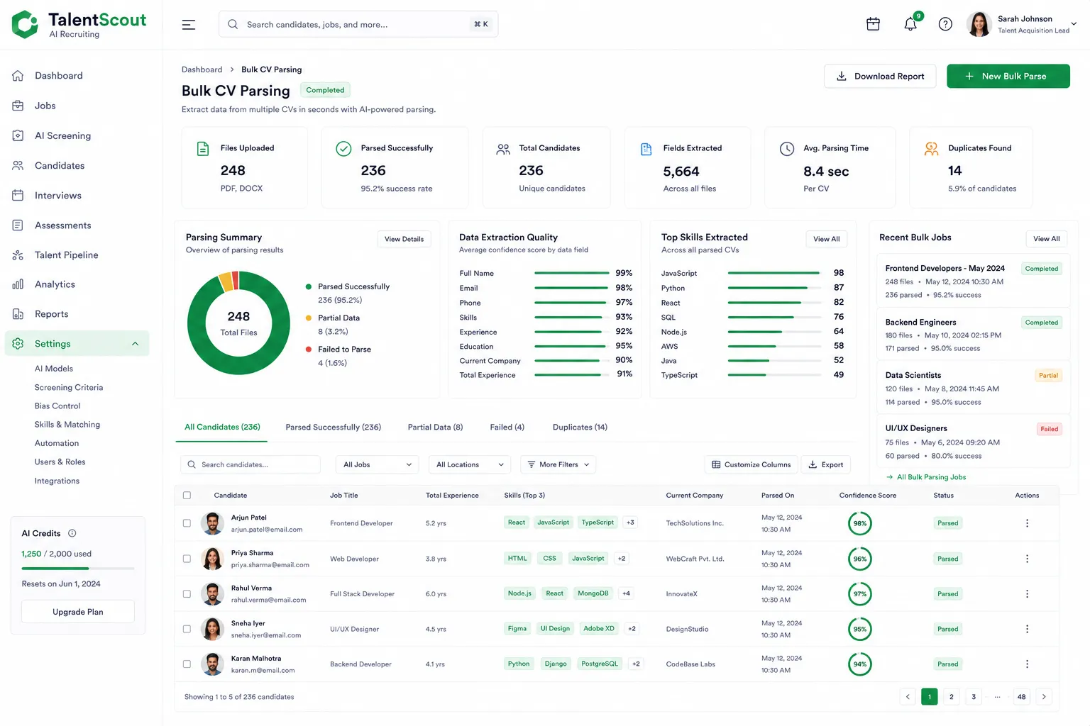 TalentScout AI Recruiting preview