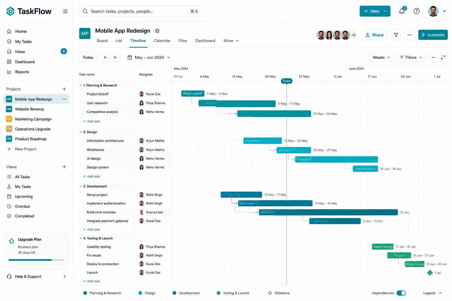 TaskFlow preview
