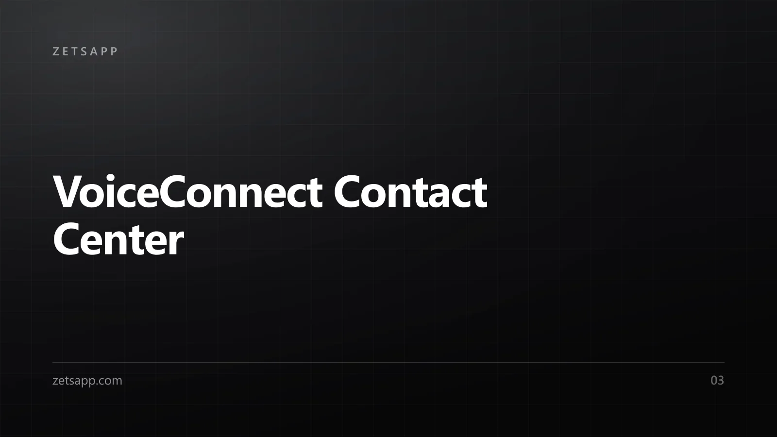 VoiceConnect Contact Center preview