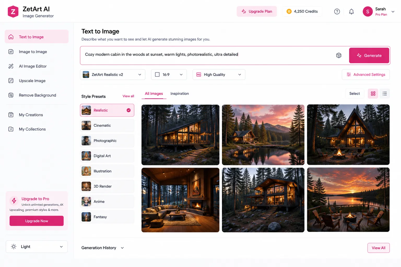 ZetArt AI Image Generator