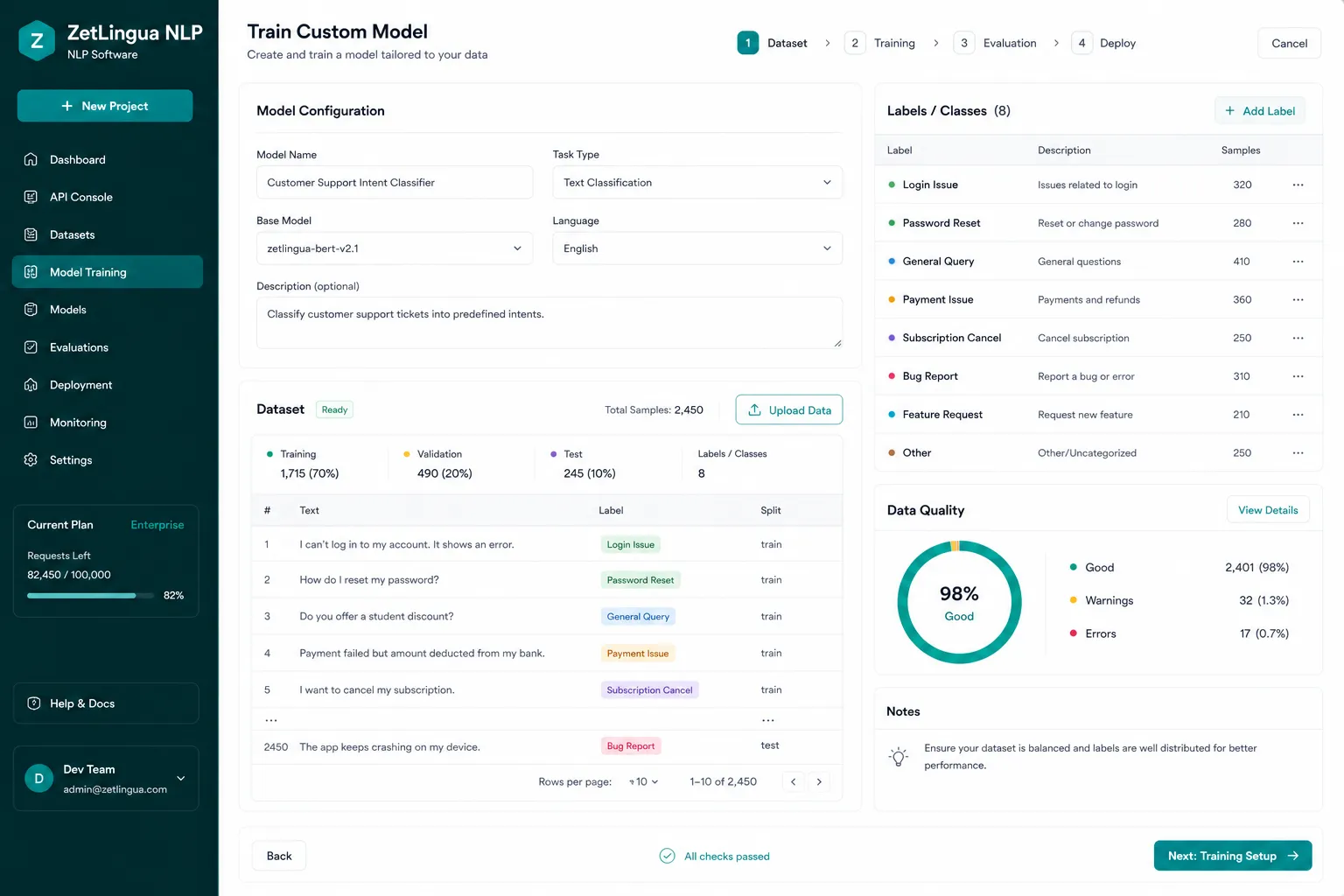 ZetLingua NLP preview