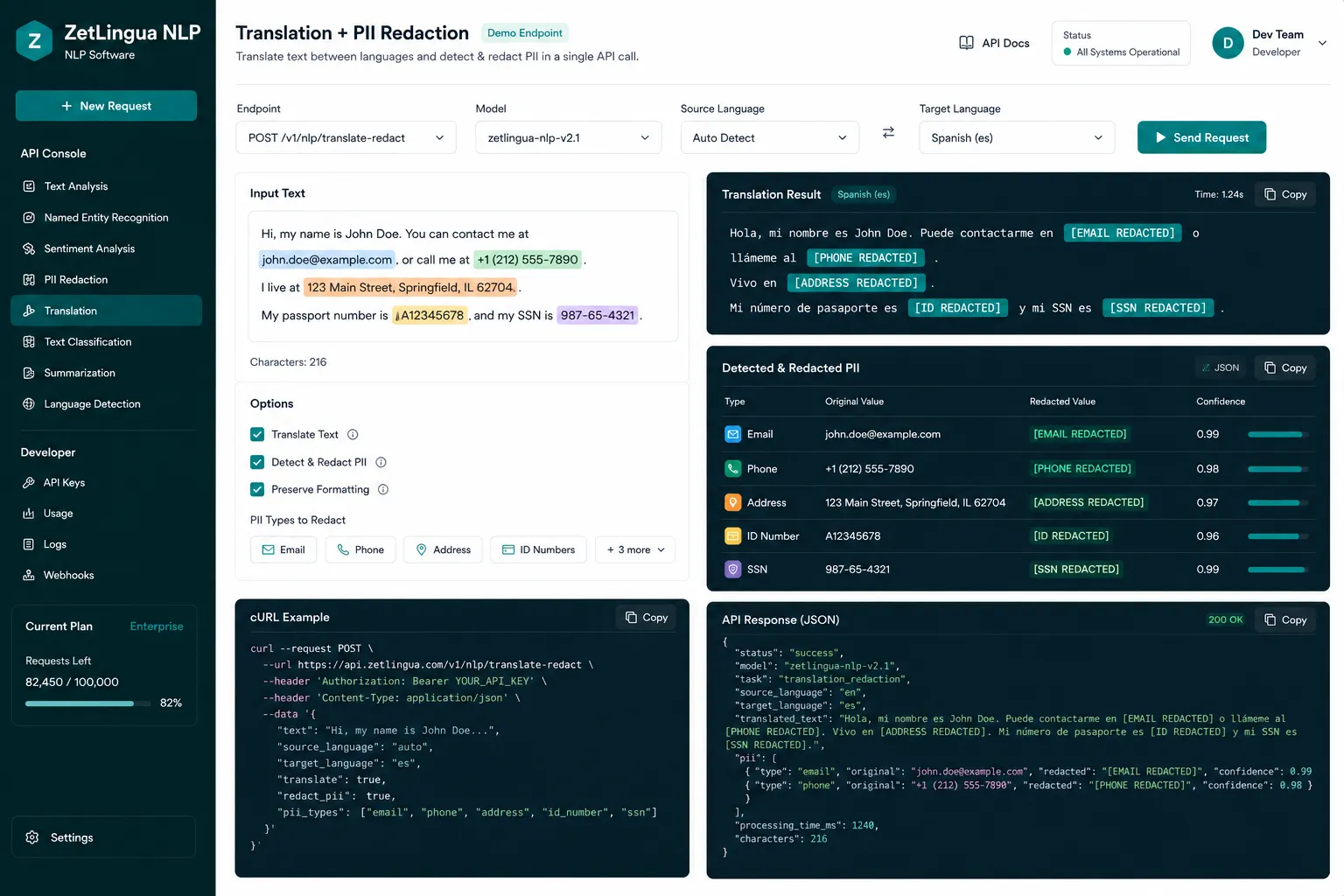 ZetLingua NLP preview